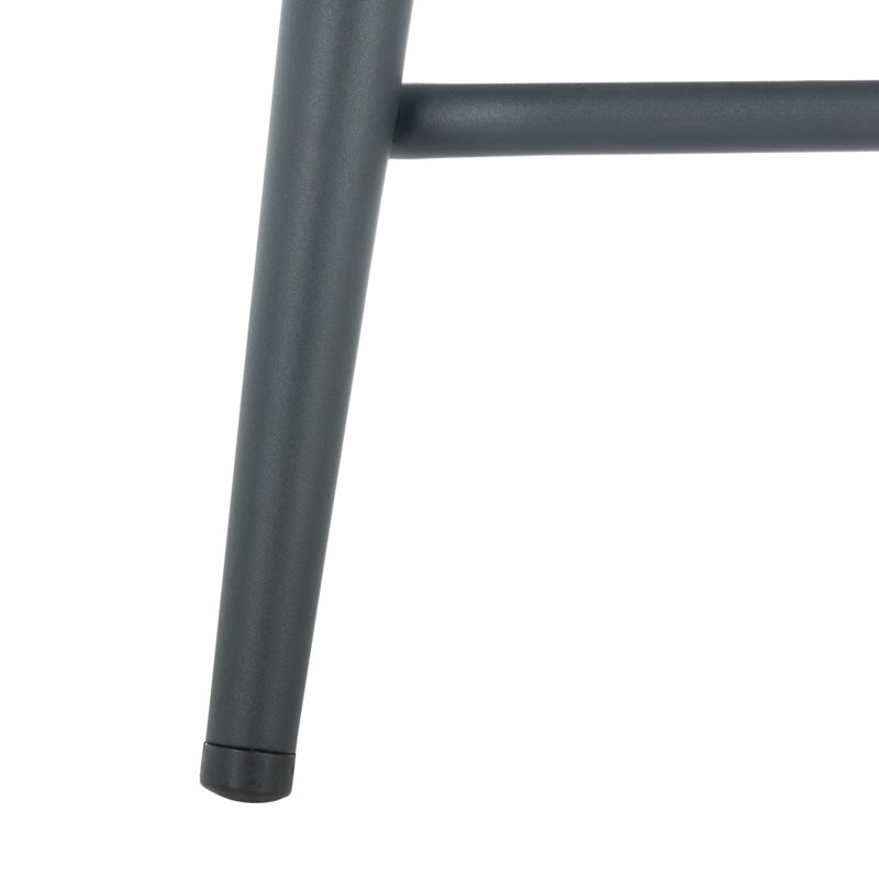 Ivanna Upholstered Counter Stool with Metal Frame, Taupe Velvet