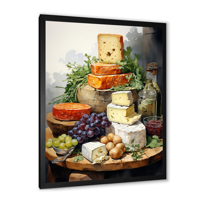 Plateau à fromage Lagoa I, H 32 po x l 24 po x P 1 po, Cadre photo noir