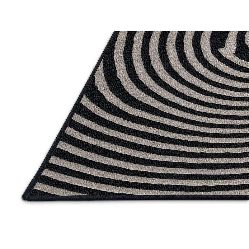 Tapis noir lavable à la machine, Rectangulaire 8 pi x 12 pi