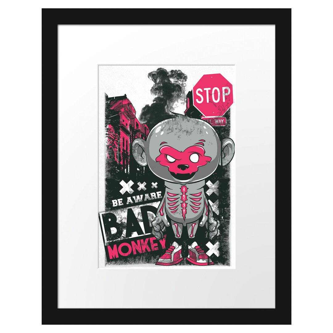 Gerahmtes Poster Bad Monkey Light