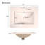 Armoire de meuble-lavabo 24 po avec lavabo en céramique, 2 tiroirs, 1 porte-110447371