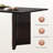 Black Rectangular Solid Wood + Sintered Stone tabletop Dining Table-1612762106