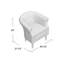Fauteuil demi-tonneau en polyester Adea-18856661