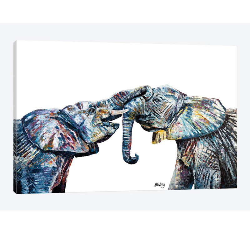 Bahati & Bashasha by Becksy - Wrapped Canvas Print, 66.04 cm H x 45.72 cm W x 1.91 cm D, No Frame