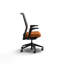 Chaise de bureau ergonomique en mailles chiffon HON, structure noire, abricot-123244278-123244279