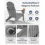 Chaise Adirondack pliante en plastique Lutie-1389513243