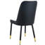 Élégant siège d'unité centrale blanc et noir à 2 pieds dorés pour une ambiance gracieuse (2) avec chaises en métal orné-884945444-884945442-884945446
