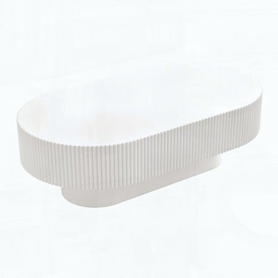 Table basse ovale élégante de 43,3 po