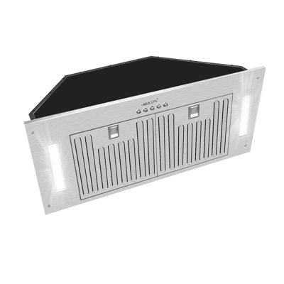 30" 600 CFM Insert Range Hood Stainless Steel with LED Lights and Baffle Filter