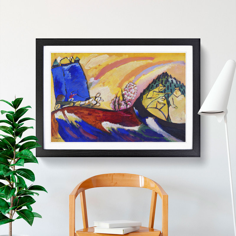 Troika by Wassily Kandinsky - Framed Print, Black Framed, 48cm H x 65cm W x 2cm D