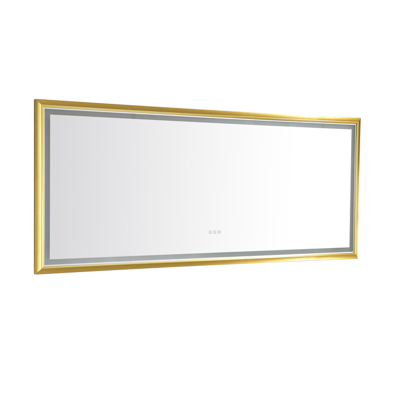 Miroir mural Daesia, Doré, 48 po x 60 po