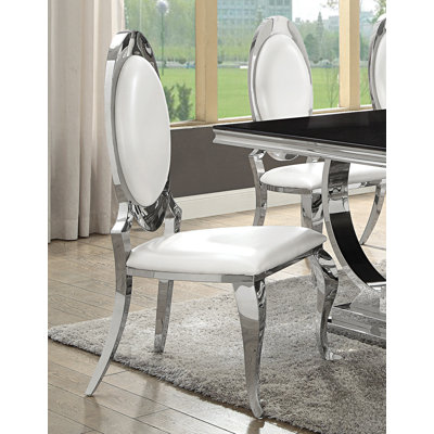 Paquette 18.5'' H Polyurethane Upholstered Side Chair