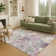 Machine Washable Indoor/Outdoor Molewski ACN2340 Floral Rug