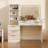 Vanity Desk with 3-Color LED Touch Mirror, Makeup Vanity with Built-in Charging Station,Modern Dressing Table for Bedroom and Dressing Room-1602275339