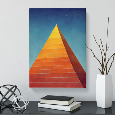 CAN-V0523-1552X Modern Pyramid - Wrapped Canvas Print