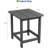 Square HDPE All-Weather Side Table, Durable Outdoor Patio End Table Built to Last, Resists Fading and Moisture for Beach or Porch, Features Simple Assembly, a Sturdy and Versatile Companion-1739685478