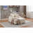 Upholstered Chair with Ottoman,Cupholders,Detachable Cushions Deep Seat-599518736