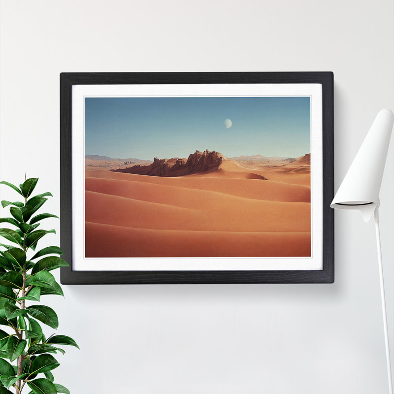 An Elegant Desert - Framed Print, Oak, 46cm H x 64cm W x 2cm D