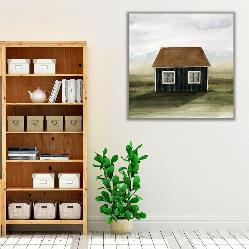 Nordic Cottage II - reproduction d'art sur toile, H 12 po x l 12 po