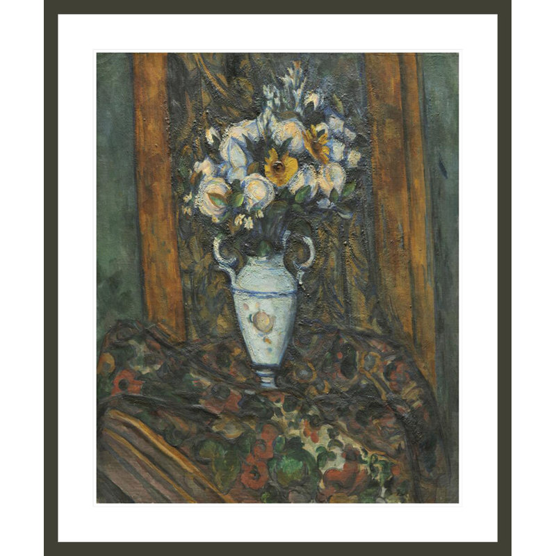 Vase de fleurs par Paul Cézanne, H 39,84 po x l 33,5 po