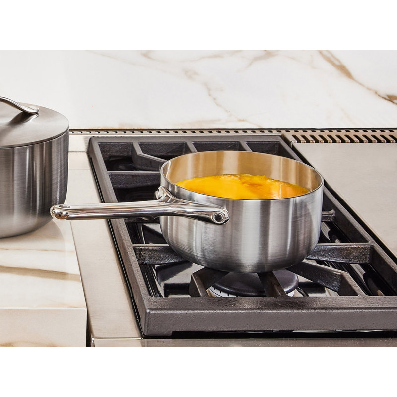 Caraway 3Qt Stainless Steel Saucepan W/ Lid, 1. 75 quarts