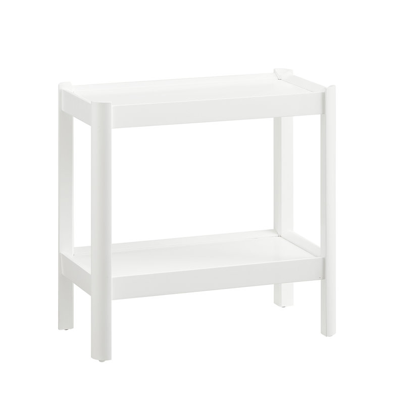 Table de chevet noir mat, Blanc