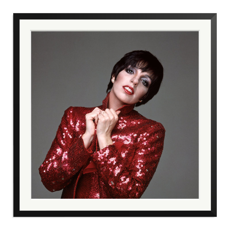 Liza Minnelli, New York 1985, 33" H x 33" W, Black
