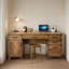  Ensemble de bureau de ferme moderne 2 pièces - chêne rustique