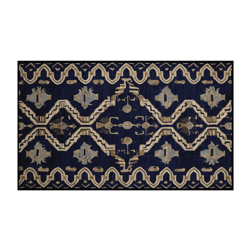 Tapis gris lavable à la machine, Rectangle 4 pi x 6 pi