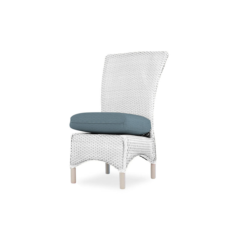 Mandalay Outdoor Dining Armchair, White, Demo Oatmeal