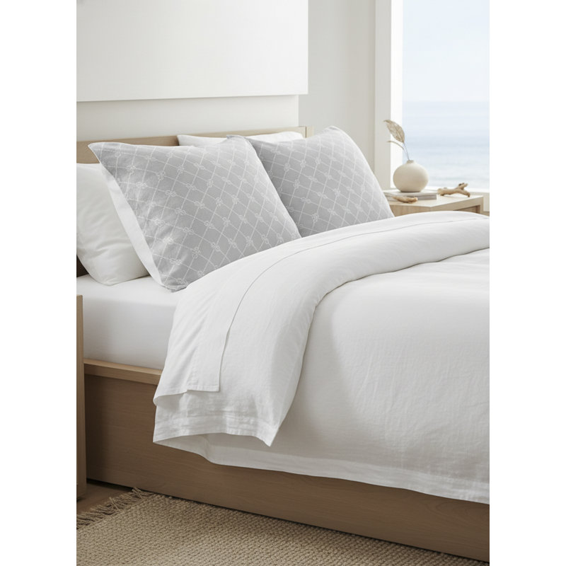 Printed Pillows Linen Pillow Cover, Gray, Rectangle 20" H x 30" W, Pillow Cover Only - No Insert