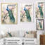 «Badrulla Blue Ink Wash Peacock I», reproduction d'art sur toile-1262683884-1262683883