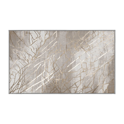 Machine Washable Gray Area Rug