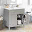Meuble-lavabo simple 30 po avec comptoir en céramique-864304659