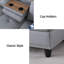 Canapé modulaire en L à 4 places avec rangement pour repose-pieds et porte-gobelets en L-1675490900