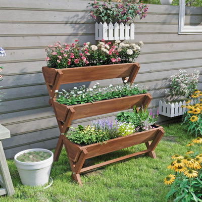 Jardinière surélevée à 3 niveaux