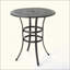 Table de bar en fonte d'aluminium avec motif en treillis et porte-parapluie pour un repas en plein air élégant