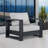 Hoyt Outdoor Aluminum 5-Piece Conversation Set with End Table-420986465