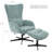 Hanayo Swivel Recliner with Ottoman