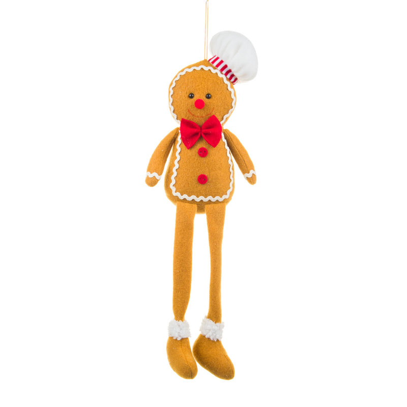 «Hanging Brown Chef Gingerbread Man» suspendu