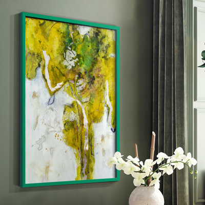 Golden Foliage I Framed Print - Solid Wood