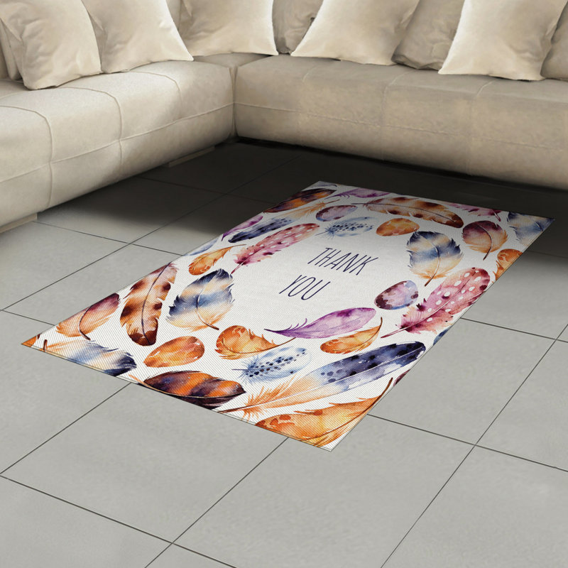 Tapis décoratif Tribal, Rectangle— 4 pi x 5 pi 8 po