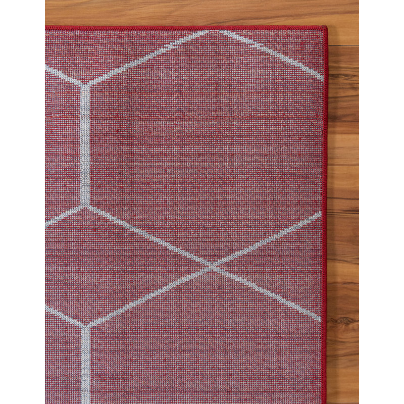 Liggett Geometric Hand Woven Area Rug, Rectangle 152 x 244cm