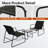 2-person Outdoor Conversation Set With PVC-coated polyester Chairs & Marble-look Table - 3-piece Patio Bistro Set For Small Spaces-1215533600