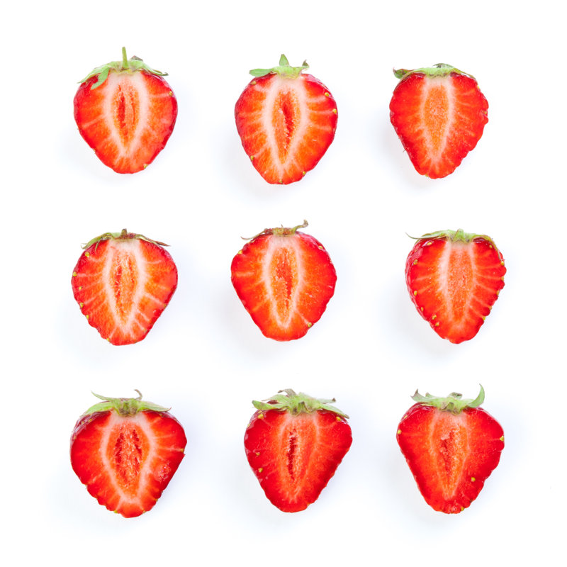 Strawberries Isolated On White by FabrikaCr - Wrapped Canvas Print, 51cm H x 51cm W x 3.8cm D