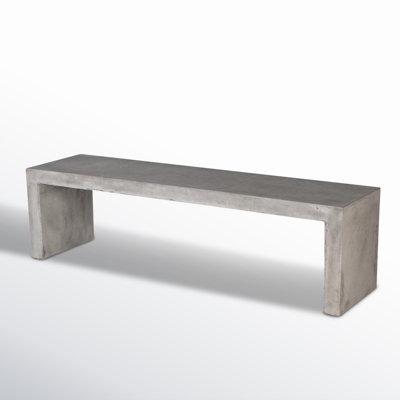 Lionel Backless Concrete Garden Bench by AllModern