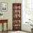 Lighted Corner Curio Cabinet with Adjustable Shelves-1799739221