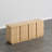 63''W Modern Fluted Sideboard with Adjustable Shelves-126677798
