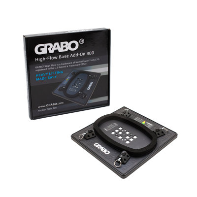 Plaque d'aspiration 300 pour grappin à vide GREBO HighFlow, 12 x 12 po, capacité de 150 lb