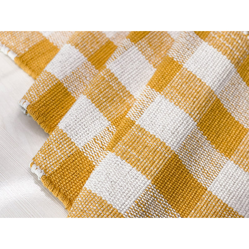 Napperon Elige, Jaune / blanc